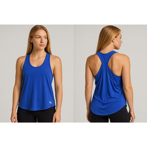 PINK Victoria's Secret Blue Racerback Tank Top XS